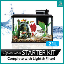 Load image into Gallery viewer, [Resun] 21L Starter Aquarium Fish Tank complete with LED Lights and Filter