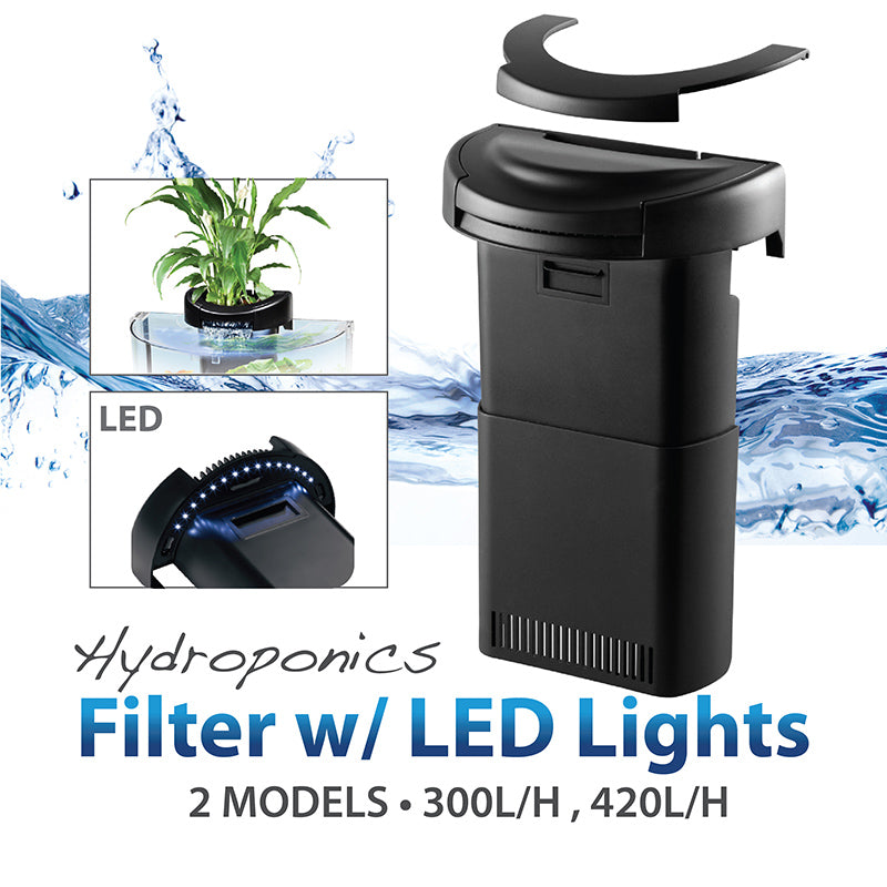 [Aquasyncro] CX Hydroponics Aquarium Filter with LED – Fins and Paws