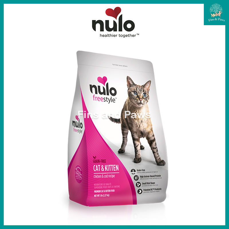 [Nulo] Cat and Kitten Chicken & Cod Grain-free Premium Dry Kibble 2.27kg / 5.44kg
