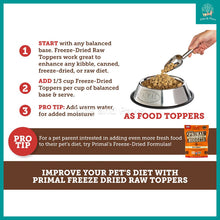 Load image into Gallery viewer, [Primal] Cupboard Cuts Freeze Dried Raw Toppers For Dog &amp; Cat Food 3.5oz / 18oz