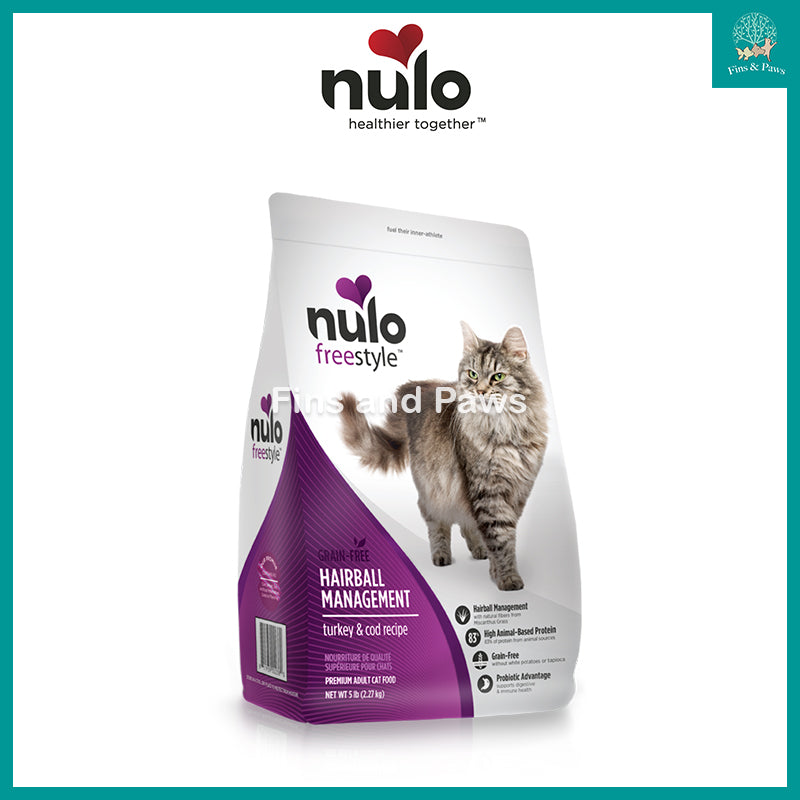 Nulo Hairball Management Turkey Cod Grain free Premium Cat Dry