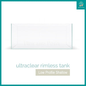 [JBJ] Shallow/Low Profile Ultra-Clear Glass Rimless Tank (30cm, 45cm or 60cm)