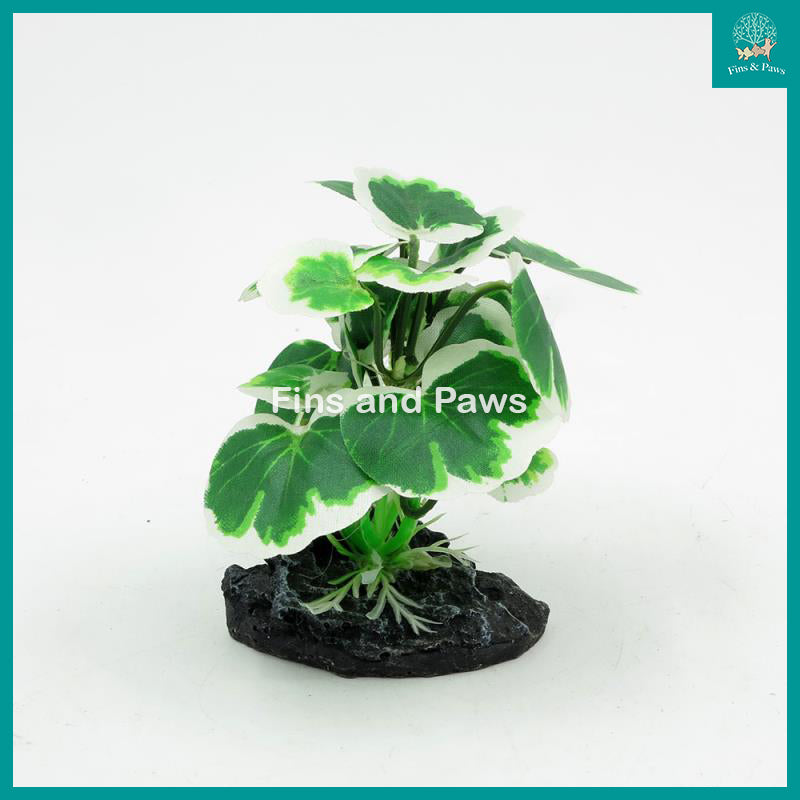 [Acquanova] Leafy Green Aquarium Plastic Plants (9x6x10cm)