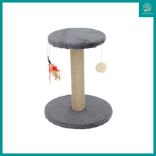 Load image into Gallery viewer, [Cuddly Paws] Mini Cat Scratch Tower with Cat Toy (Diameter L30 x H35.5cm)