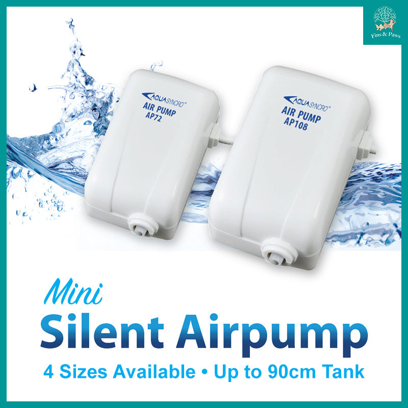 [Resun] Mini Silent Air Pump / Airpump for Aquariums and Fish Tanks (Up to 90cm)