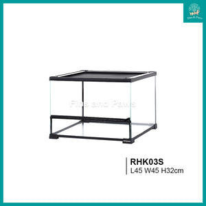 [ReptiZoo] Reptile Glass Terrarium / Paludarium Tank for Crab, Reptile, Insects and Plants (30cm / 45cm / 60cm)