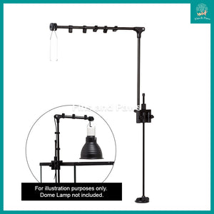 [ReptiZoo] Adjustable Dome Lamp Bracket Stand (Up to 60cm Tall Reptile or Turtle Tanks)
