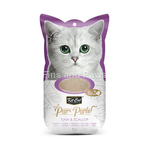 [Kit Cat] Purr Puree & Purr Puree Plus Cat Treats (15g x 4 Sachets)