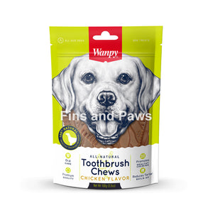 [Wanpy] (Bundle of 3) Oven Roasted Dog Jerky Treats and Toothbrush Chews 100g. Assorted Flavors.